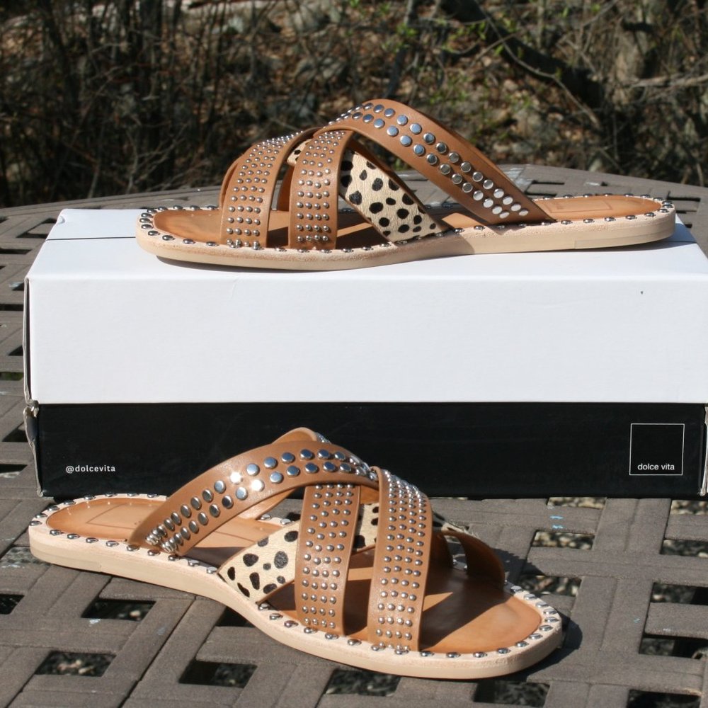 DOLCE VITA CORBEY 8.5 Women's Leather Sandal NEW - Picture 2 of 7